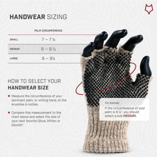 glove size chart fr