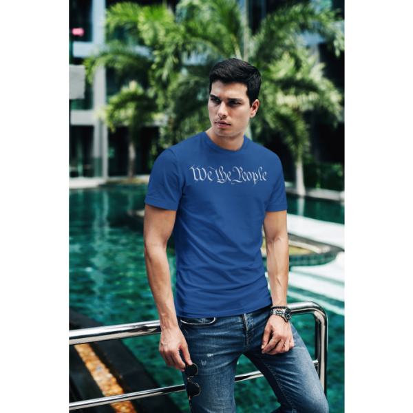 t shirt mockup of a fashionable man posing by a pool 430 el