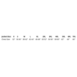 denim shirt size chart