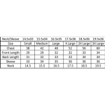 mahagany size chart