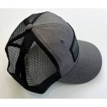 grey side trucker cap